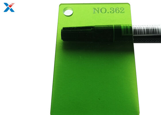 comprare piatto colorato verde traslucido del perspex espulso strato acrilico di 2mm online manufacture
