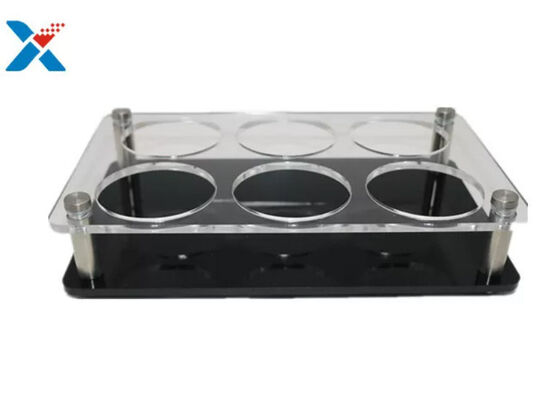 2mm Acrylic Sheet Trasparente 6 Fori Stand Coppa Portante