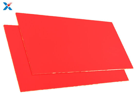 OEM 1 mm foglio acrilico estrusso colore rosso personalizzato